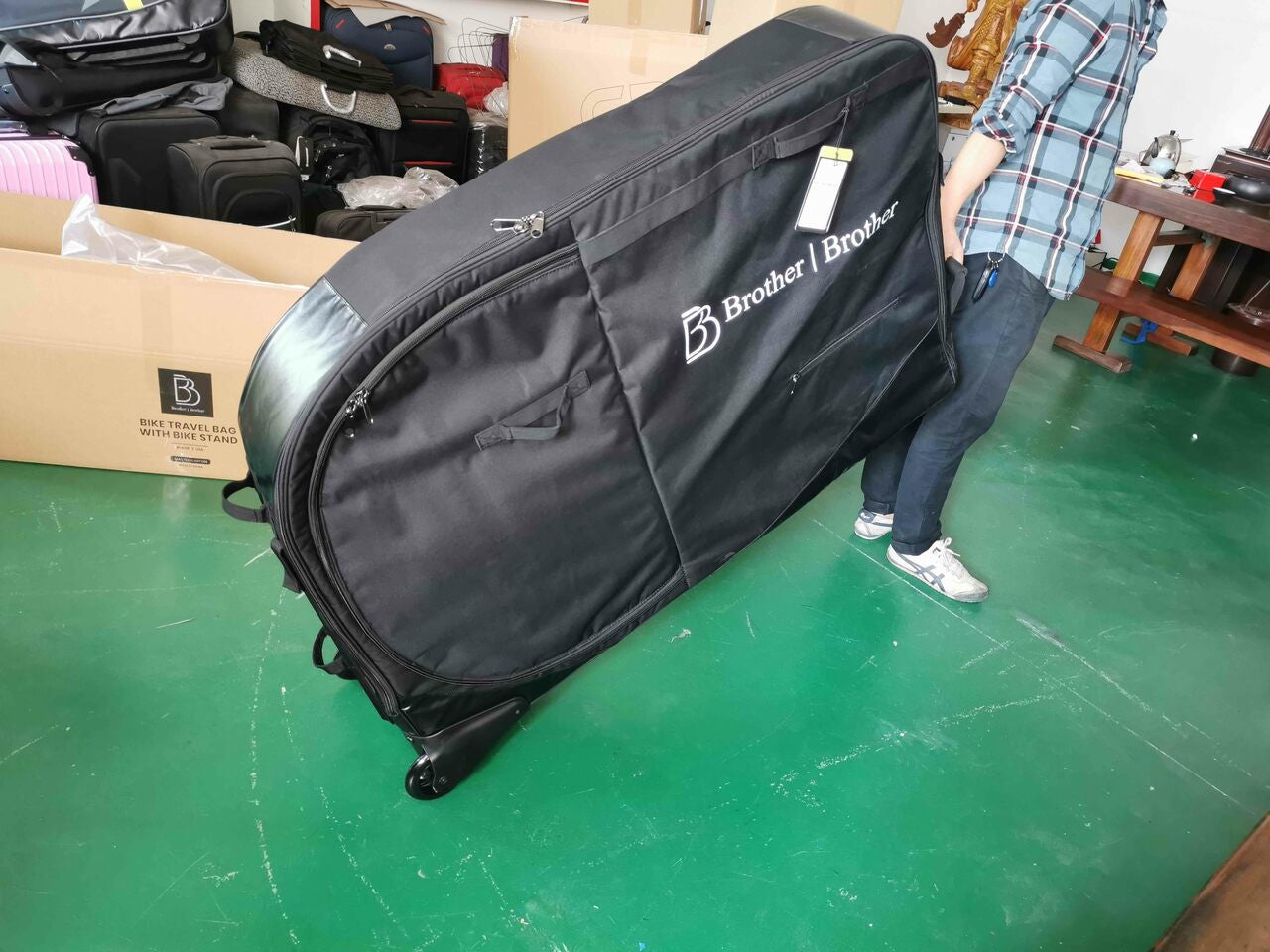 BROTHER BROTHER Bike Travel Bag Case Plane Boat Shipping Transport Fits Cross Country All Mountain Bike MTB TT Road Triathlon Bike 29er 700c