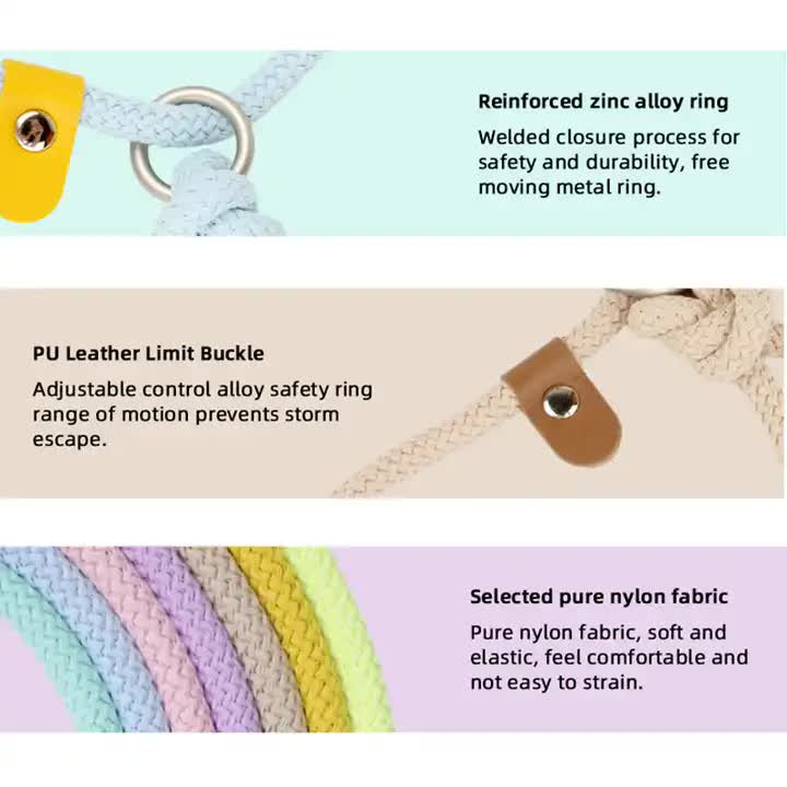 Adjustable Slip-On Dog Leashes Lightweight and Comfortable Training Leads for Pets 3.35cm*8mm (Green, 2 pieces)