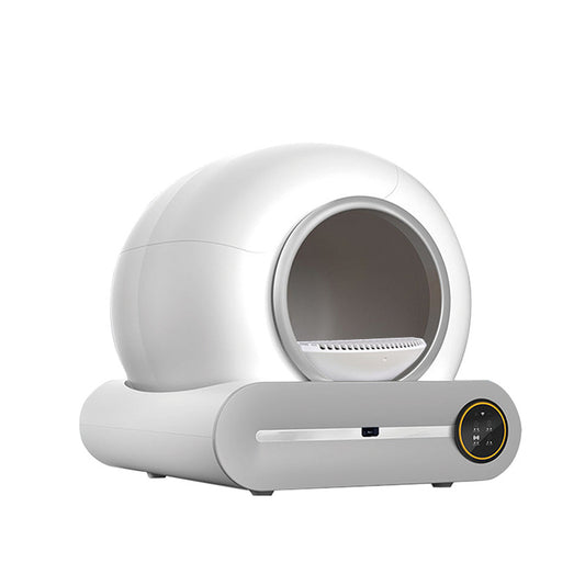 Intelligent Cat Litter Box Grey white 52.50cm * 58cm * 54.3cm